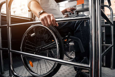 The special elevator for the person with a physical disabilitiesの写真素材