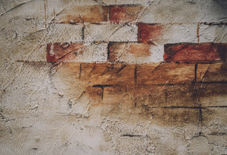 Background and texture of old stoned wall
