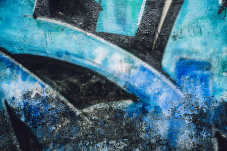 Background and texture of old painted wallsの写真素材