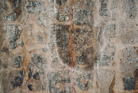 Background and texture of old stoned wall