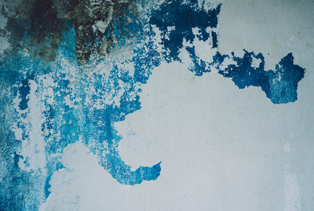 Background and texture of old painted wallsの写真素材