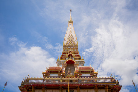 Old traditional buddhist temple in the Thailand