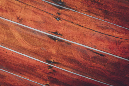 Background and texture of old wooden boatの写真素材