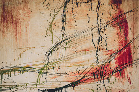 Background and texture of old painted wallsの写真素材