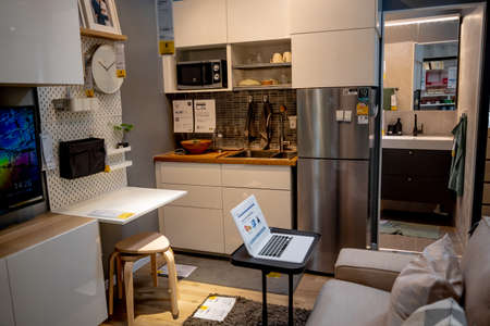 PHUKET, THAILAND - JUNE 05, 2022: A samples of the interior in IKEA storeのeditorial素材