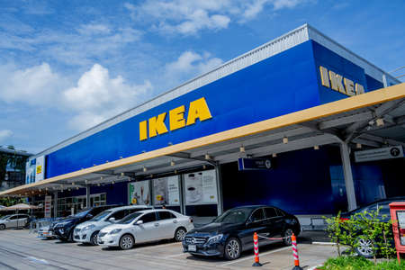 PHUKET, THAILAND - JUNE 05, 2022: Ikea furniture retail store in Phuket.のeditorial素材