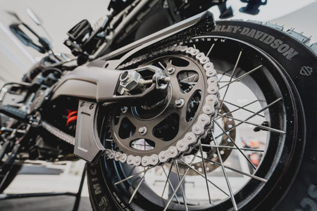 PHUKET, THAILAND - MAY 29, 2022: Harley Davidson Boutique inside shopping mallのeditorial素材