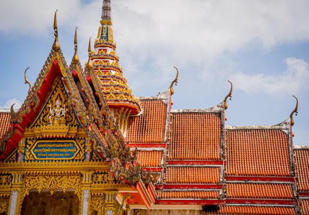 Old traditional buddhist temple in the Thailandの写真素材