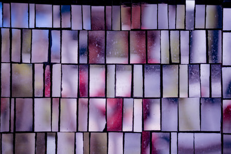 Colourful wall tiles and abstract wallpapers designs with different patternの写真素材