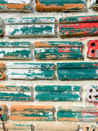 Background and texture of old stoned wall