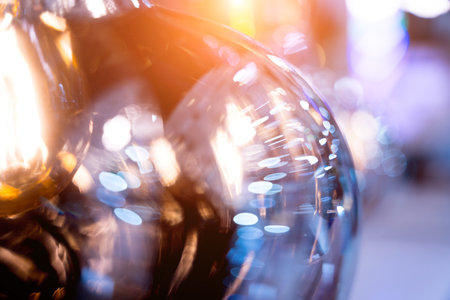 decorative lamps background at the showroom of a large store.の写真素材