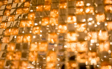 Bloored background of colorful samples of a ceramic tileの写真素材