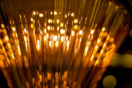 decorative lamps background at the showroom of a large store.の写真素材