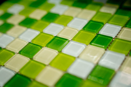 Background of colorful samples of a ceramic tile