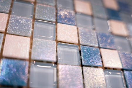 Background of colorful samples of a ceramic tileの写真素材