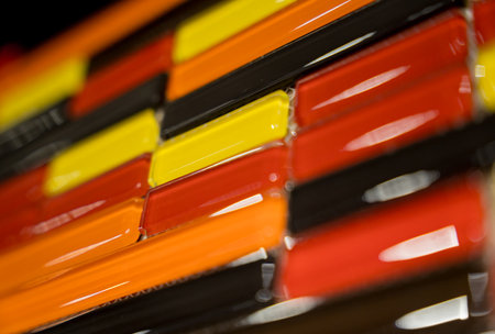 Background of colorful samples of a ceramic tileの写真素材