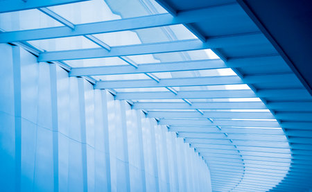 Modern abstract architecture and details background with metal and glassの写真素材