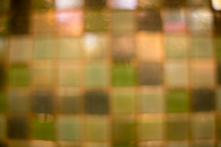 Bloored background of colorful samples of a ceramic tileの写真素材