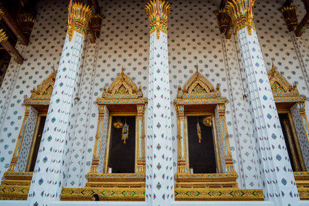 BANGKOK, THAILAND - 07 August, 2023: Buddhist temple in Bangkok Thailand