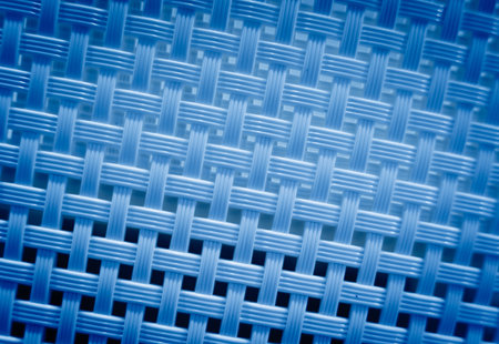Plastic wicker at the showroom of a large storeの写真素材