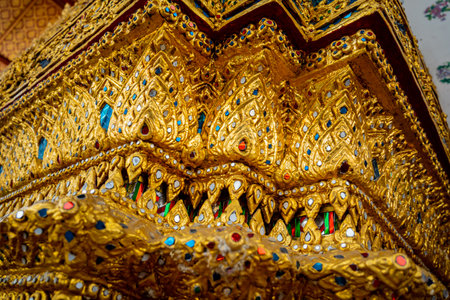 BANGKOK, THAILAND - 07 August, 2023: Buddhist temple in Bangkok Thailandのeditorial素材