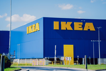 WROCLAW, POLAND - 15, April 2023: IKEA Store in Wroclaw. Home furnishing retail shopのeditorial素材