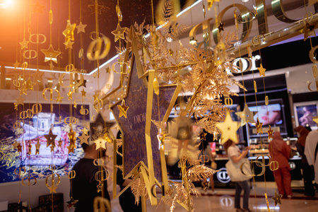 KUALA LUMPUR, MALAYSIA - DECEMBER 04, 2022: Christian Dior brand retail shop logo signboard on the storefront in the shopping mallのeditorial素材