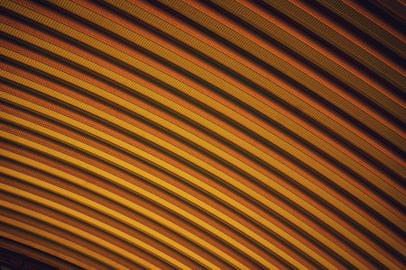 Abstract colored background of spiral metal archの写真素材