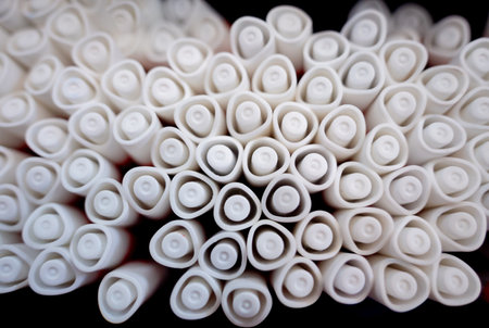 Background of lots assorted colorful marker pen setの写真素材