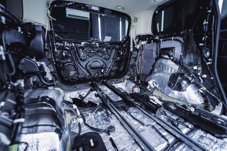 Soundproofing material and deadener inside car interiorの写真素材
