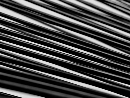 Closeup of black wires shapes and patterns materials