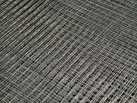 Steel chain link fence wire mesh texture and pattern