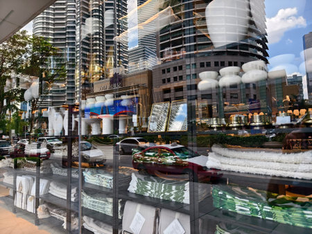 KUALA LUMPUR, MALAYSIA - AUGUST 28, 2024: Store at big shopping center.