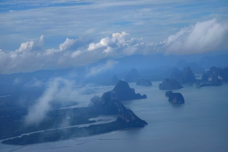 A breathtaking view of the vast oceanの写真素材
