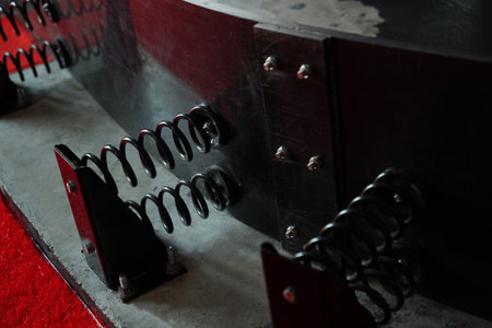 Details of modern indoor go kart racing trackの写真素材
