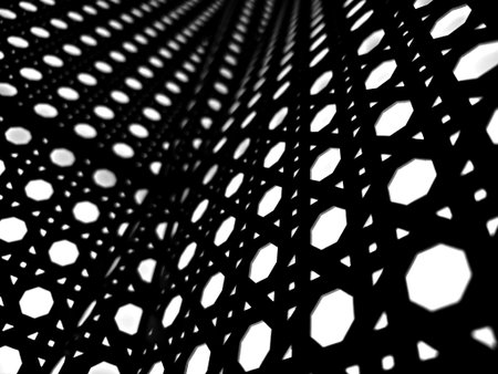 The design features a background that is adorned with numerous white dots scattered across it