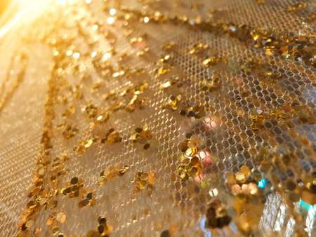 Golden textures resembling natures intricate designsの写真素材