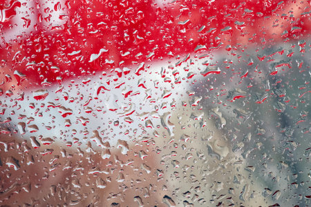 water drops on a multicolored background close up macro