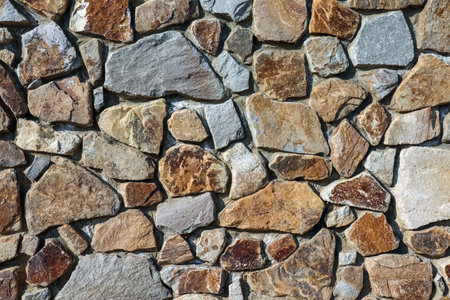 masonry wall paving stones as a background close up