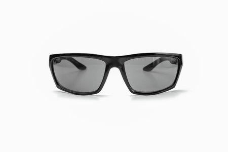black sunglasses on a white background isolate. High quality photo