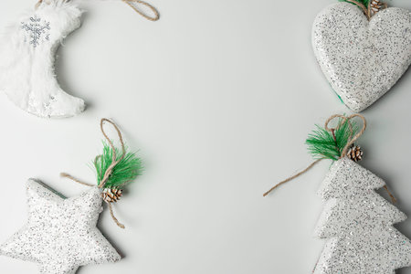 christmas toys on a white background isolate