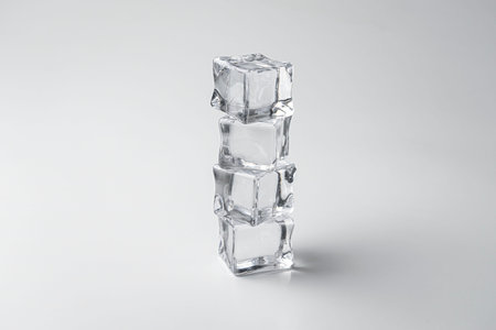 ice cubes on a white background isolate