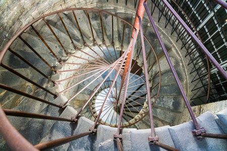 The spiral staircase of the St. Isaacs Cathedral Colonnade