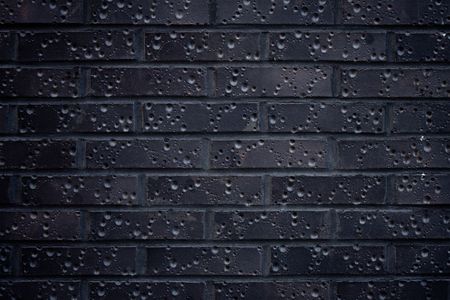 Dark Brick Wall horizontalの写真素材