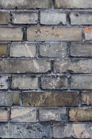 Wall of very old houseの写真素材