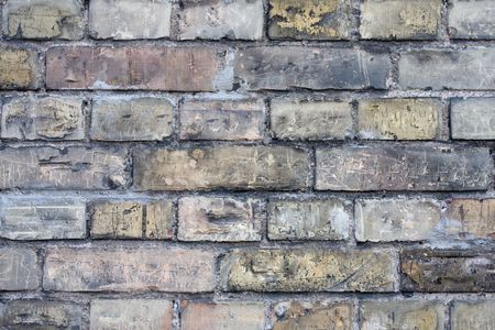 Wall of very old houseの写真素材