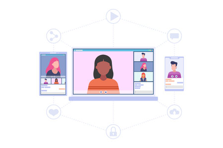 Video conference online. Smartphone, tablet and desktop applications for video meeting online....