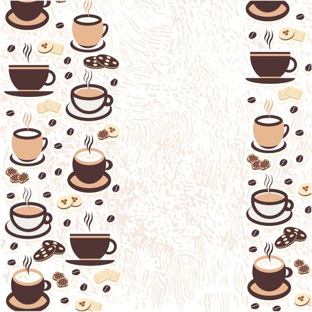 Vector illustration, a cup of different coffeeのイラスト素材