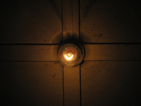 This photo of a glowworm has been made in mountains of Urals Mountains.の写真素材