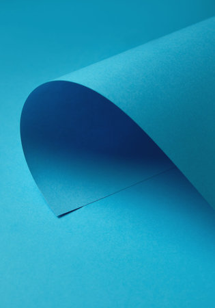 Blue colored crumpled paper.